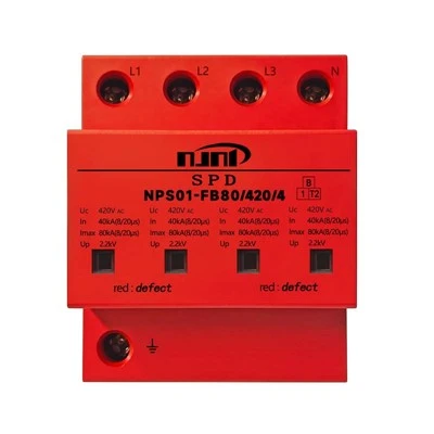 NPS01-F80 AC 4P prenapetostna zaščitna naprava